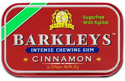 Image de Barkleys Intense Cinnamon Gum Gomme à mâcher dragées sans sucre 30g