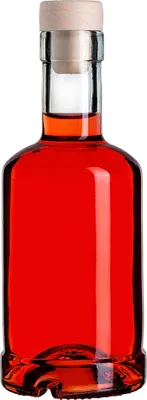 Zdjęcie produktu dla KADAX szklana butelka na alkohol 250 ml z syntetycznym korkiem 1szt.