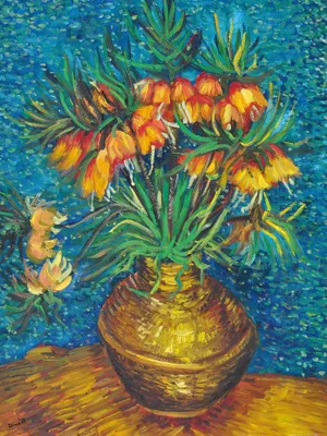 Produktbild von Vincent Van Gogh Kunstdruck Bild - Kaiserkronen In Einer Kupfervase, 1887 (80 x 60 cm)