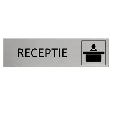 Produktbild von CombiCraft Aluminium Türschild mit Receptie  165x45mm
