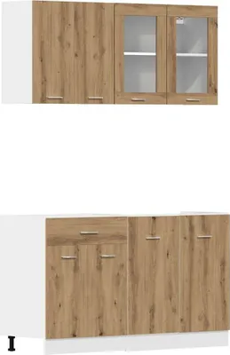 Immagine prodotto di Set di Mobili da Cucina 4 pz Lyon Rovere Artigianale Truciolato