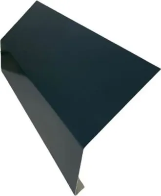 Produktbild von Traufblech 2 m aus Aluminium anthrazit RAL 7016 - Zuschnitt 25,0 cm -Siehe Skizze