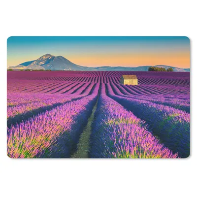 Produktbild von MuchoWow® Schreibtischunterlage Lavendel - Berg - Blumen 60x40 cm - XXL Mauspad - Großes Mauspad