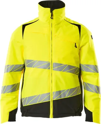 Produktbild von MASCOT 19435-231-1709-L, Jacke, Mann, Schwarz, Gelb, L, 104 cm, Polyester