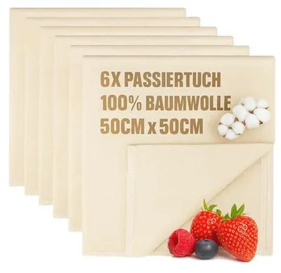 Produktbild von Bäcker- und Käsetücher 100% Baumwolle - Hohe Reißfestigkeit für die Teigzubereitung