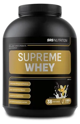 Produktbild von SRS Supreme Whey - 1900g - Dose Vanille