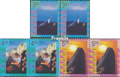 Produktbild von Briefmarken Norwegen 1998 Mi 1282Dl/Dr-1284Dl/Dr Paar (kompl.Ausg.) postfrisch Tourismus