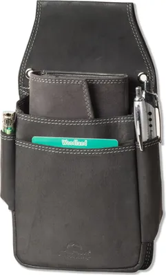 Produktbild von Woodland® Sehr robustes Profi-Kellnerbörsen-Holster aus weichem, naturbelassenem Büffelleder in Anthrazit