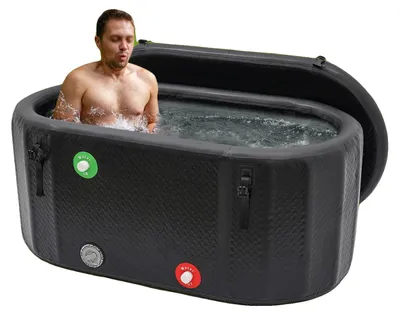 Zdjęcie produktu dla Nadmuchiwana wanna, trwałe materiały, łatwa instalacja, czarna