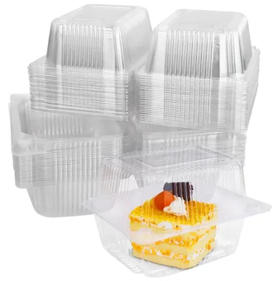 Immagine prodotto di 60 contenitori trasparenti per dolci - Contenitori riutilizzabili per dessert