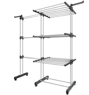 Produktbild von Famanu Wäscheständer 2-in-1 ausziehbar - bis 130 cm