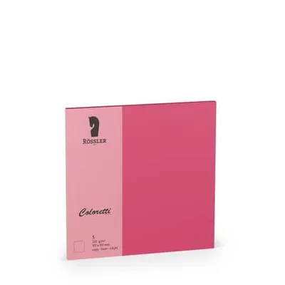 Produktbild von Doppelkarte 157x157 coloretti 5 Einheiten fuchsia