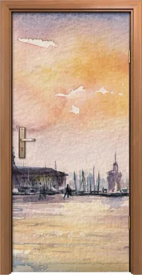 Produktbild von Türposter 90x200 cm Türaufkleber Türtapete Türfolie Klebefolie Venedig Italien bei Sonnenuntergang