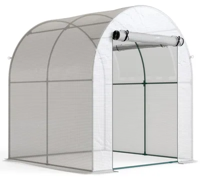 Obrázok produktu pre Prenosný skleník s oceľovou konštrukciou | Farba: biela | Rozmery: 180 x 180 x 200 cm