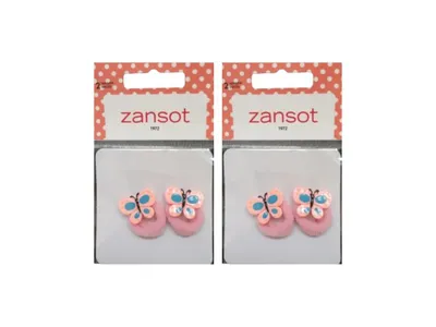 Produktbild von Zansot, 2 Stück elastische Haargummis für Kinder, rosa