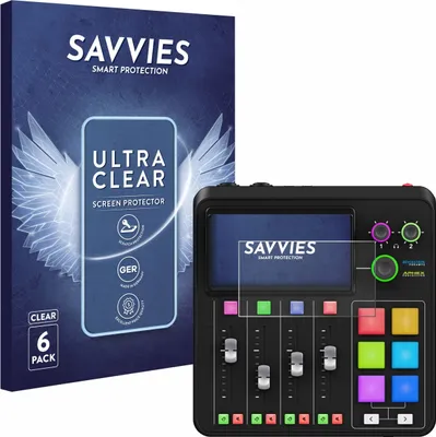 Produktbild von 6x Für Rode Rodecaster Duo Schutzfolie Savvies Displayschutz Display Schutz Folie Klar Transparent