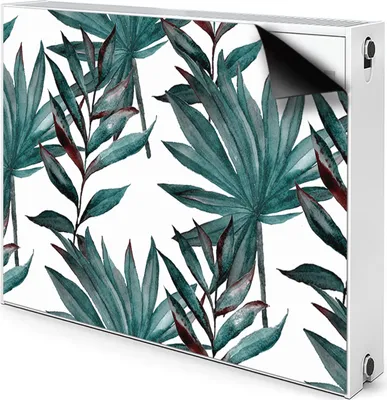 Produktbild von Magnet Heizkörperverkleidung Heizkörper-Abdeckung Heizung Heizkörper 110x60 cm  - Tropisch, Illustration