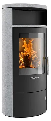 Produktbild von Oranier Polar 7 2.0 Kaminofen Stahl Schwarz / Speckstein