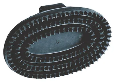 Produktbild von Kerbl Gummistriegel oval schwarz