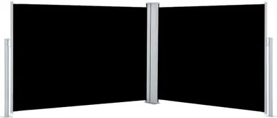 Produktbild von vidaXL Ausziehbare Seitenmarkise Schwarz 120 x 1000 cm