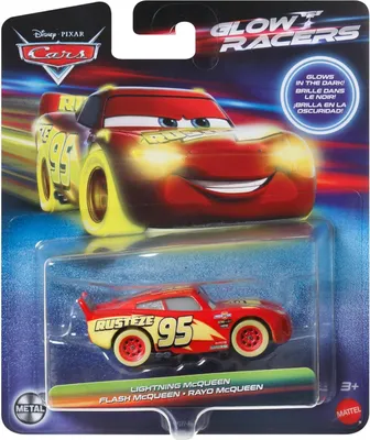 Zdjęcie produktu dla Disney Pixar Cars Lightning McQueen, Pojazd wyścigowy, 3 lat(a), Metal, Czerwony