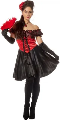 Produktbild von L3200750-42-A schwarz-rot Damen Bandita Kostüm Spanierin Gr.42