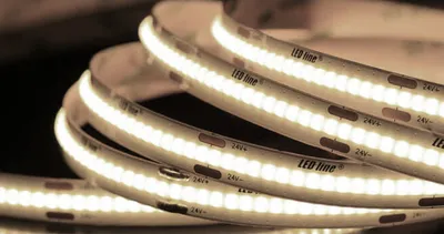 Obrázek produktu pro LED-line® 5metrový LED pásek COB světlo 24V DC 4000K neutrální bílá 320SMD 3600 lumen + LED transformátor 60W napájecí jednotka