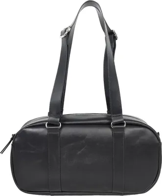 Produktbild von CINQUE Leder Handtasche Henkeltasche Diane Bowling Bag Black schwarz