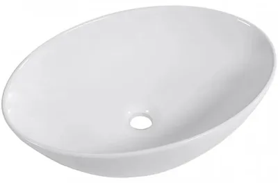 Immagine prodotto di CERANO - Lavabo in Vetroceramica Ezro - da appoggio - bianco lucido - 56x38,5 cm