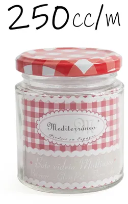 Image de Bocaux en verre - Récipients en verre pour aliments - 250 ml - Bouchon hermétique - Verre - Lot de 6 - Pour aliments et légumineuses