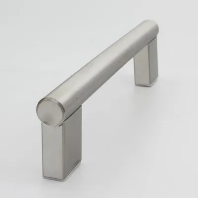 Produktbild von Handgriffshop Tjarco Möbelgriff Stahl 128 mm Küchengriff Schrankgriff Schubladengriff Möbelbeschlag Lochabstand 128mm Griff Edelstahl-Optik