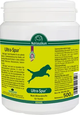 Produktbild von Schecker Ergänzungsfuttermittel - Ultra Spur - liefert Bausteine für eine optimale Gelenk - Skelettentwicklung Ihres Hundes