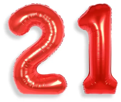 Riesen-Folienballon 40 Zoll, rot, 21 Stück, Geburtstagsdeko