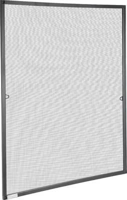 Image de Moustiquaire TolleTour Moustiquaire fenêtre 80 x 100 cm Protection contre les moustiques avec cadre en aluminium Kit moustiquaire protection contre les mouches anthracite