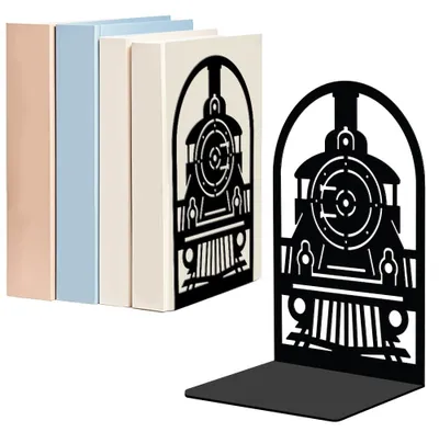 Imagen del producto de Soportes para libros de estilo retro, hechos de metal, para decoración