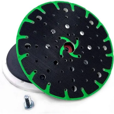 Produktbild von Schuurzool 150 mm - Aansluitschroefdraad M8 - 49 gaten - Met schroeven - Met stofopvang - Voor schuurmachines