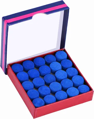 Obrázek produktu pro 50 ks modrého lepidla na jednovrstvé kulečníkové tágy 13 mm