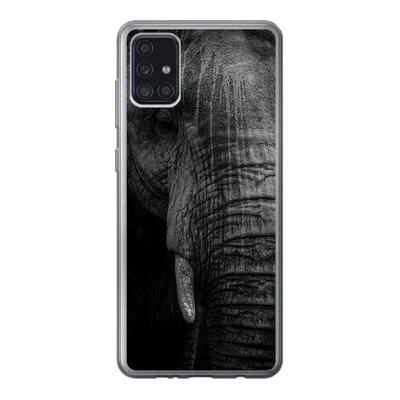 Produktbild von MuchoWow® Handyhülle Schutzhülle Hülle für Samsung Galaxy A52 5G Elefant - Tier - Porträt Silikon Softcase Handy Hülle - Umschlag