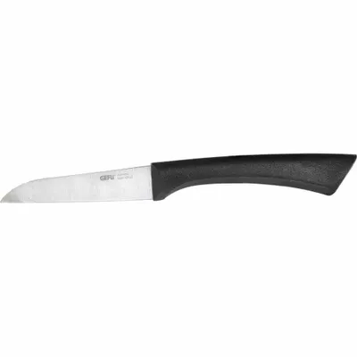 Image de Couteau à légumes GEFU de couleur noire, longueur de lame 8,5 cm