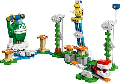 Produktbild von LEGO 71409 Super Mario Maxi-Spikes Wolken-Challenge – Erweiterungsset, Spielzeug Set mit 3 Gegner Figuren inkl. Bumerang-Bruder und Piranha-Pflanze