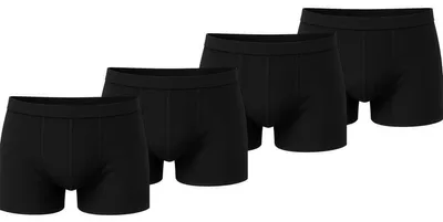 Produktbild von Herren Boxer Shorts Set – Baumwolle, Schwarz L 4