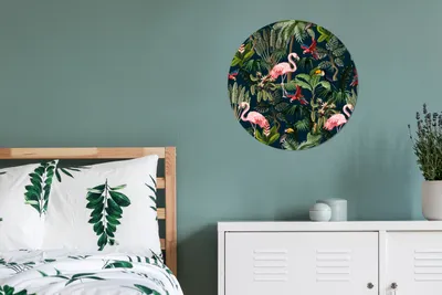 Produktbild von MuchoWow® - Wand Kreis - Das Schlafzimmer - Die Bilder - Wandmalerei - Kunst für das Haus - das Plastik