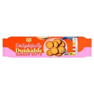 Produktbild von Co-op Ginger Nuts - 200g -  knusprige Ingwer Kekse