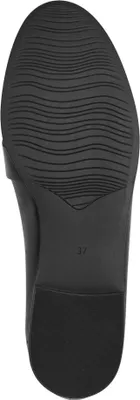 Produktbild von MARCO TOZZI Damen Slipper Leder Loafer Kettendetail 2-24201-43, Größe:38 EU, Farbe:Schwarz