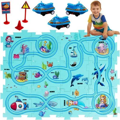 Produktbild von Lernspielzeug-Puzzle-Set „Bahn“, 25 Teile, ab 3 Jahren