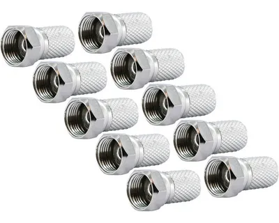 Produktbild von Schwaiger FST7010610, F-Typ, Silber, 10 Stück(e)