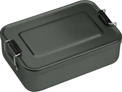 Produktbild von Brotzeitdose aus Aluminium / Lunchbox / Brotdose / Farbe: anthrazit