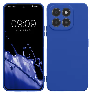 Produktbild von kwmobile Handyhülle für HONOR X6C Hülle - weiches Handy Silikon Case - Schutzhülle Cover - Baltik Blau
