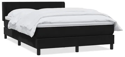 Immagine prodotto di vidaXL Letto a molle con materasso nero 160x210 cm in velluto