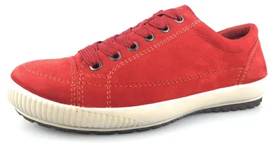 Image de Legero Tanaro 4.0 : Chaussures de sport pour femmes, lacets, modèle bas, couleur rouge, pour un usage quotidien